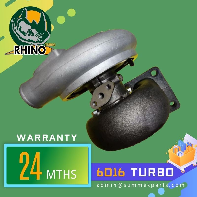 【RHINO】R210-5 SK220-3 SK330-6 6D16 Turbocharger ME078660 704794-5001 for Kobelco 220-3 330-6 Hyundai 210-5 Excavator Mitsubishi Engine