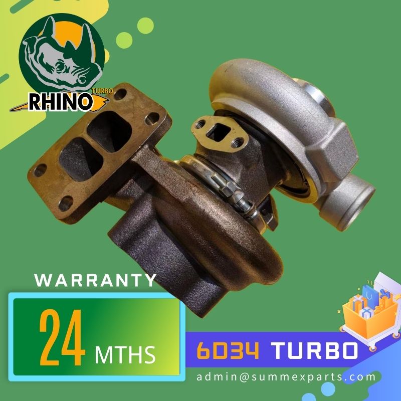 【RHINO】SK200-6E SK235SR-1E 6D34 Turbocharger 49185-01041 49185-01020 ME088840 ME440836 ME440895 for Kobelco 200-6E 235SR-1E Excavator Mitsubishi Engine